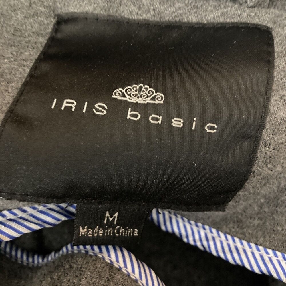 Iris Basic Jacket Womens Medium Gray Trench Butto… - image 3